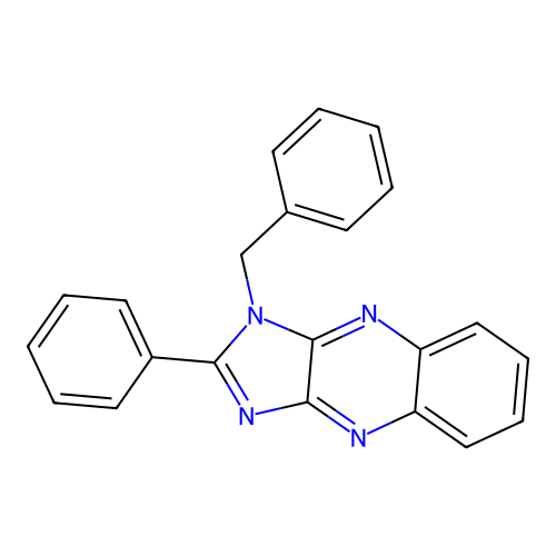 1-Benzyl-2-phenyl-1H-imidazo[4,5-b]quinoxaline structure