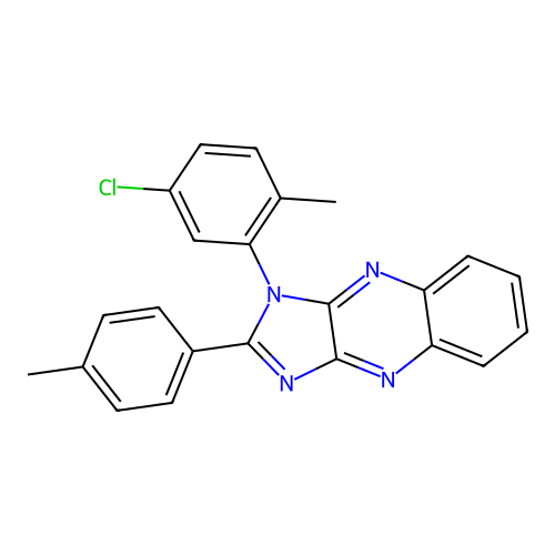 1-(5-chloro-2-methylphenyl)-2-(4-methylphenyl)-1H-imidazo[4,5-b]quinoxaline structure