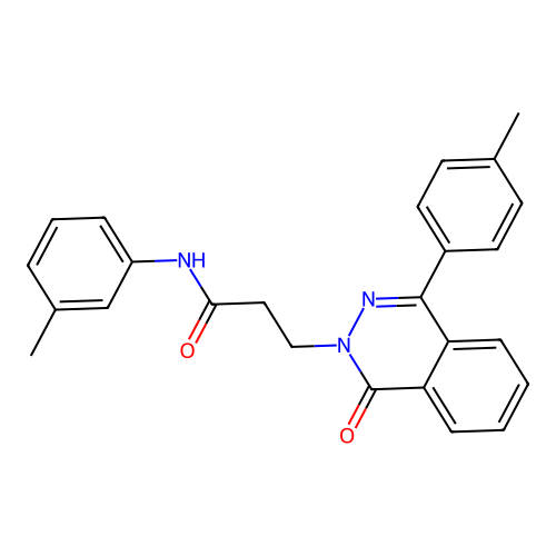 3-(1-oxo-4-(p-tolyl)phthalazin-2(1H)-yl)-N-(m-tolyl)propanamide structure