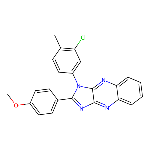 1-(3-chloro-4-methylphenyl)-2-(4-methoxyphenyl)-1H-imidazo[4,5-b]quinoxaline structure