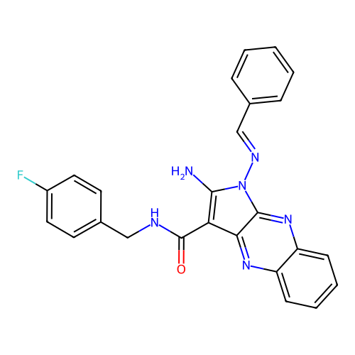 C25H19FN6O structure