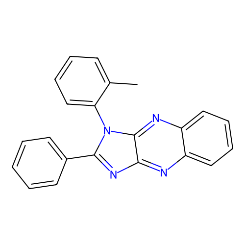 1-(2-methylphenyl)-2-phenyl-1H-imidazo[4,5-b]quinoxaline structure