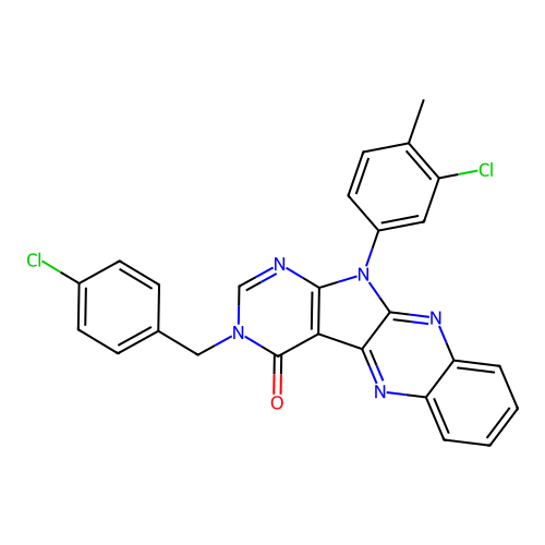 C26H17Cl2N5O structure