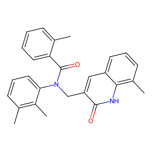 N-(2,3-dimethylphenyl)-N-((2-hydroxy-8-methylquinolin-3-yl)methyl)-2-methylbenzamide structure