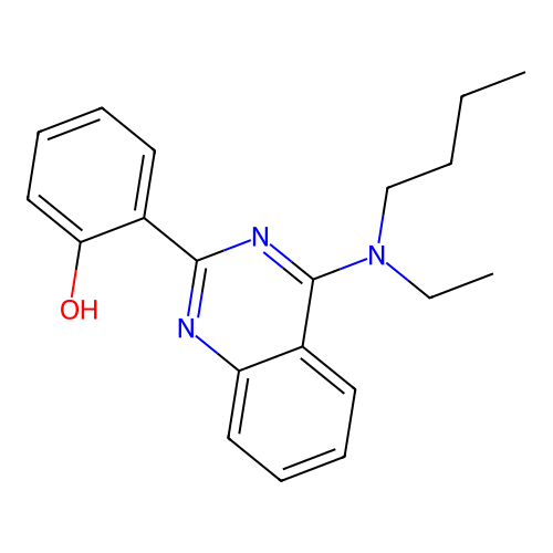 2-(4-(Butyl(ethyl)amino)quinazolin-2-yl)phenol structure