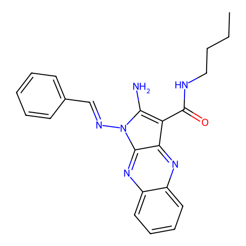 C22H22N6O structure