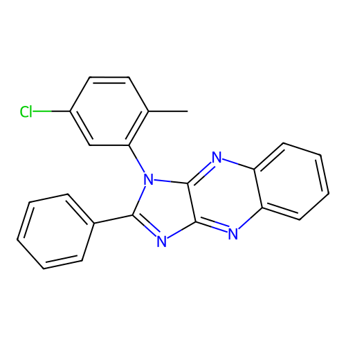 1-(5-chloro-2-methylphenyl)-2-phenyl-1H-imidazo[4,5-b]quinoxaline structure