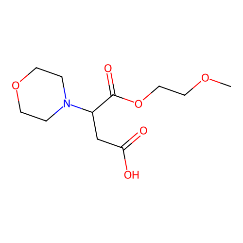 4-(2-Methoxyethoxy)-3-(morpholin-4-yl)-4-oxobutanoic acid structure