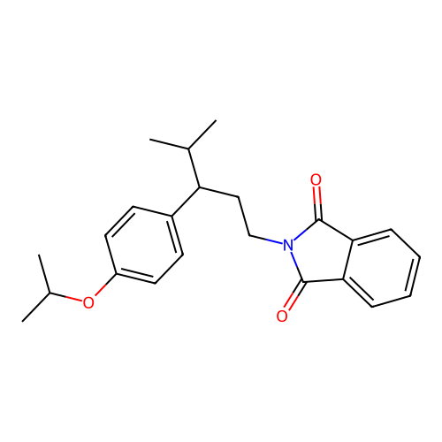 2-(3-(4-Isopropoxyphenyl)-4-methylpentyl)isoindoline-1,3-dione structure