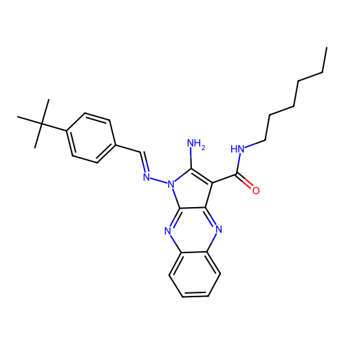 C28H34N6O structure