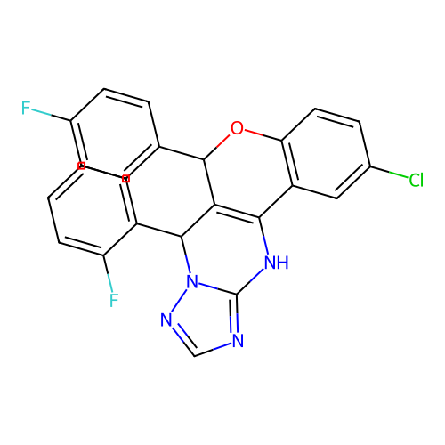 C24H15ClF2N4O structure