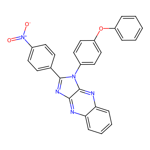 2-(4-nitrophenyl)-1-(4-phenoxyphenyl)-1H-imidazo[4,5-b]quinoxaline structure