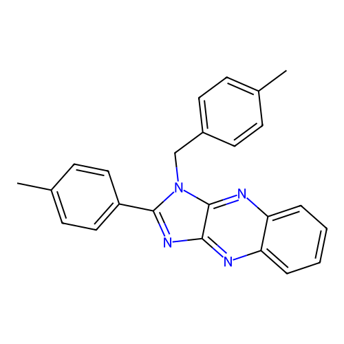 1-(4-methylbenzyl)-2-(4-methylphenyl)-1H-imidazo[4,5-b]quinoxaline structure