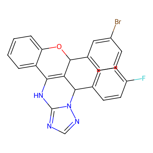 C24H16BrFN4O structure