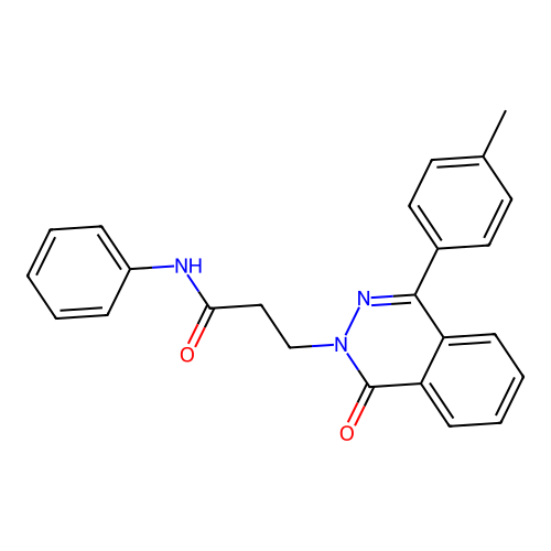 3-(1-oxo-4-(p-tolyl)phthalazin-2(1H)-yl)-N-phenylpropanamide structure