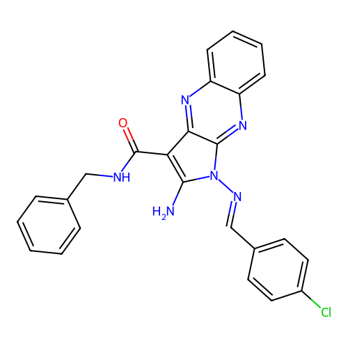 C25H19ClN6O structure