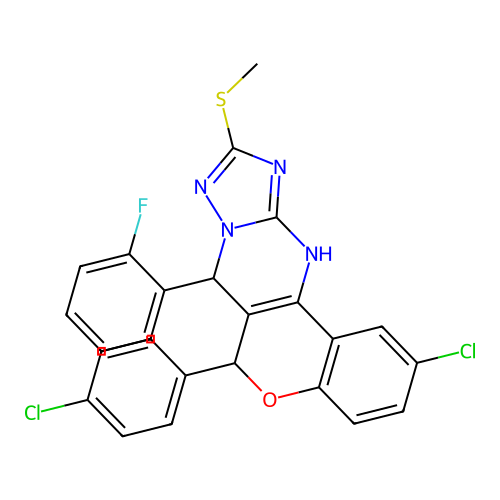 C25H17Cl2FN4OS structure