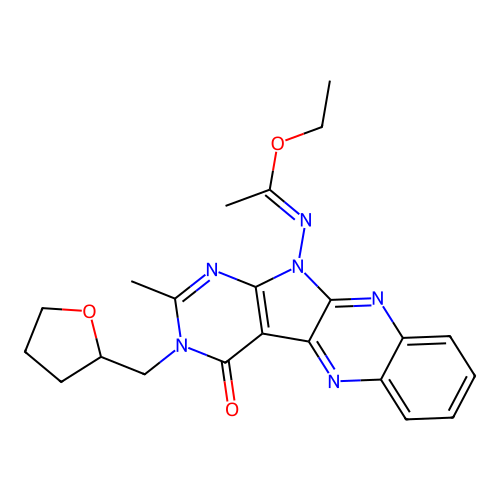 C22H24N6O3 structure