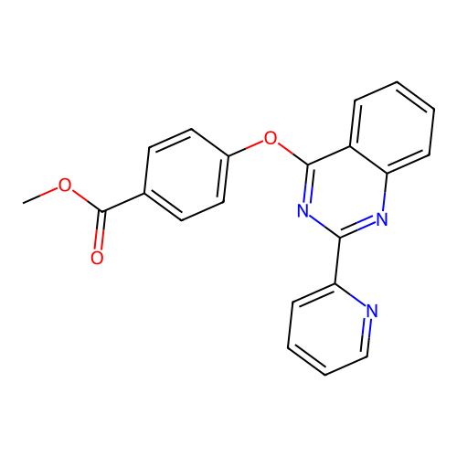 Methyl 4-((2-(pyridin-2-yl)quinazolin-4-yl)oxy)benzoate structure