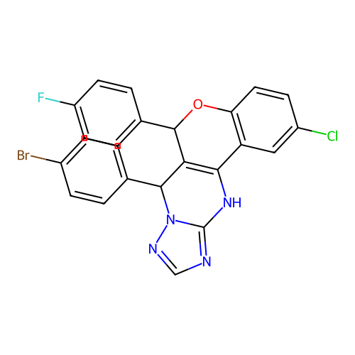 C24H15BrClFN4O structure