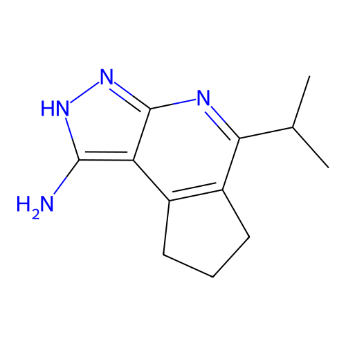 5-Isopropyl-3,6,7,8-tetrahydrocyclopenta[d]pyrazolo[3,4-b]pyridin-1-amine structure