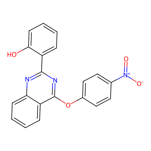 2-(4-(4-Nitrophenoxy)quinazolin-2-yl)phenol structure