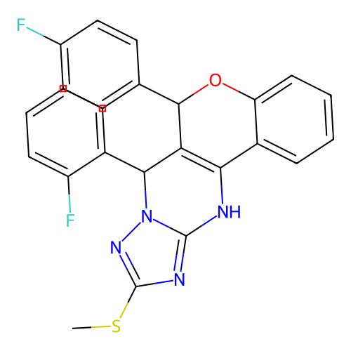 C25H18F2N4OS structure