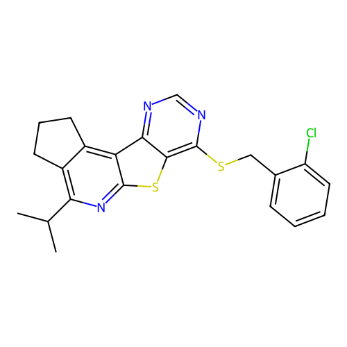 C22H20ClN3S2 structure