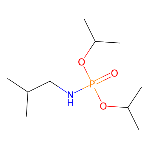 Diisopropyl isobutylphosphoramidate structure