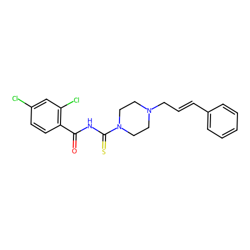 C21H21Cl2N3OS structure