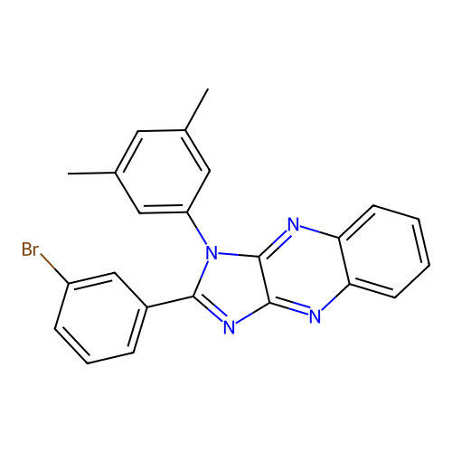2-(3-bromophenyl)-1-(3,5-dimethylphenyl)-1H-imidazo[4,5-b]quinoxaline structure