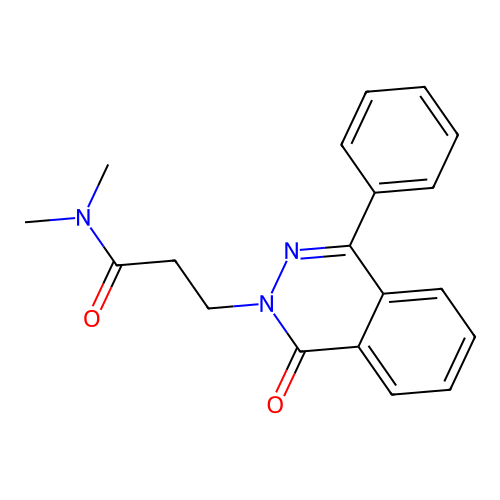 N,N-dimethyl-3-(1-oxo-4-phenylphthalazin-2(1H)-yl)propanamide structure