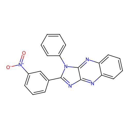 2-(3-nitrophenyl)-1-phenyl-1H-imidazo[4,5-b]quinoxaline structure