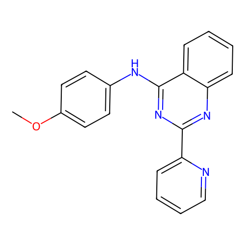 N-(4-methoxyphenyl)-2-(pyridin-2-yl)quinazolin-4-amine structure