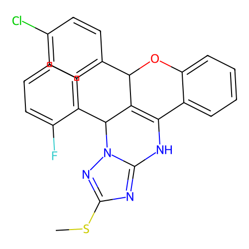 C25H18ClFN4OS structure