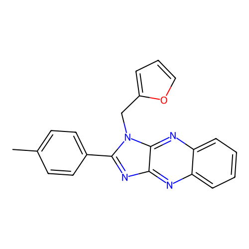 3-(Furan-2-ylmethyl)-2-(4-methylphenyl)imidazo[4,5-b]quinoxaline structure
