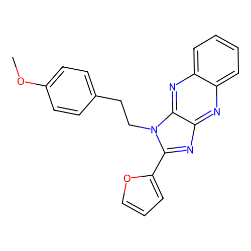 2-(furan-2-yl)-1-[2-(4-methoxyphenyl)ethyl]-1H-imidazo[4,5-b]quinoxaline structure