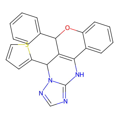 C22H16N4OS structure