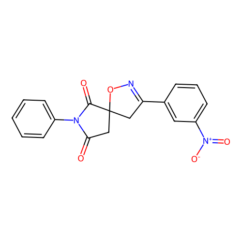 3-(3-Nitrophenyl)-7-phenyl-1-oxa-2,7-diazaspiro[4.4]non-2-ene-6,8-dione structure