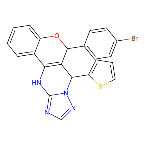 C22H15BrN4OS structure