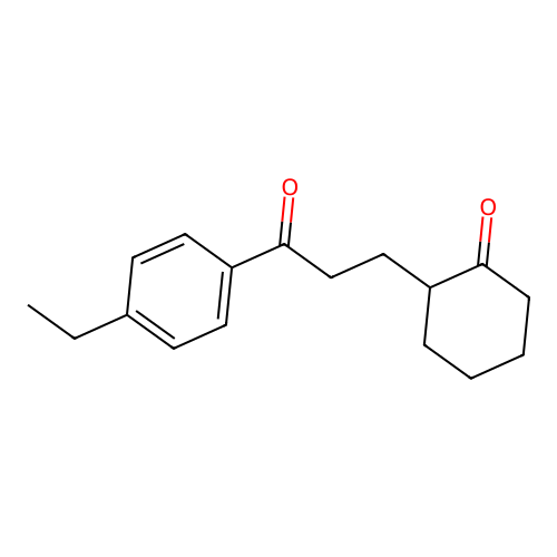 2-(3-(4-Ethylphenyl)-3-oxopropyl)cyclohexanone structure