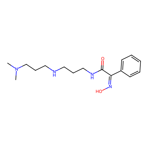 Acetamide, N-[3-(3-dimethylaminopropylamino)propyl]-2-hydroxyimino-2-phenyl- structure