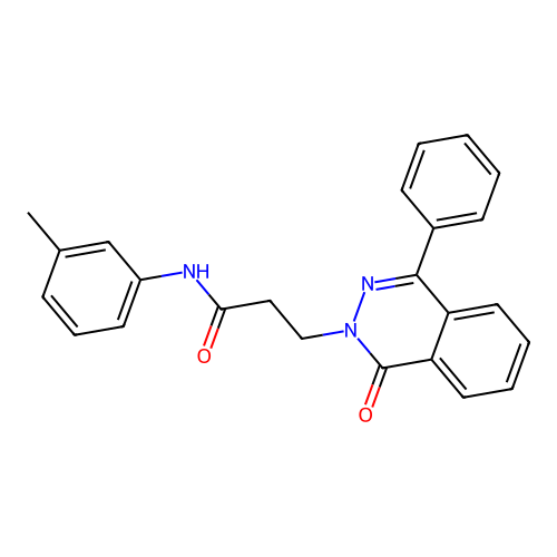 3-(1-oxo-4-phenylphthalazin-2(1H)-yl)-N-(m-tolyl)propanamide structure