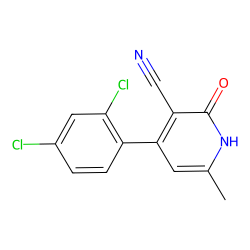 4-(2,4-dichlorophenyl)-6-methyl-2-oxo-1H-pyridine-3-carbonitrile structure