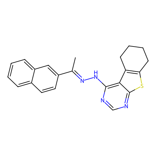 C22H20N4S structure