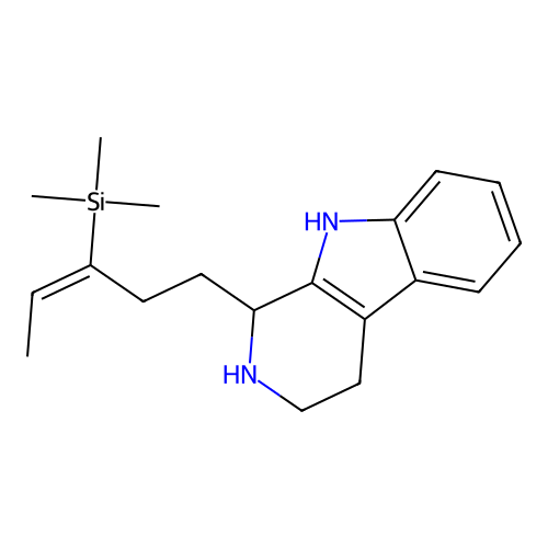trimethyl-[(E)-5-(2,3,4,9-tetrahydro-1H-pyrido[3,4-b]indol-1 structure