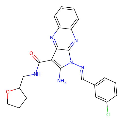 C23H21ClN6O2 structure