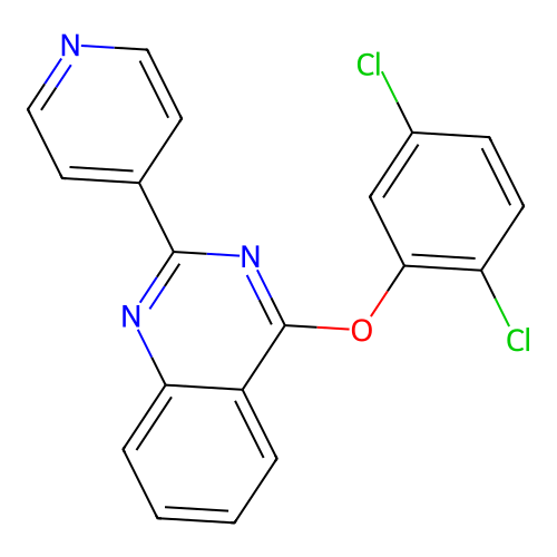 4-(2,5-Dichlorophenoxy)-2-(pyridin-4-yl)quinazoline structure