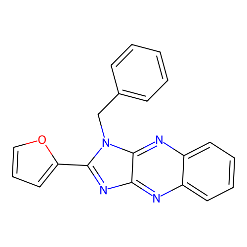 3-Benzyl-2-(furan-2-yl)imidazo[4,5-b]quinoxaline structure