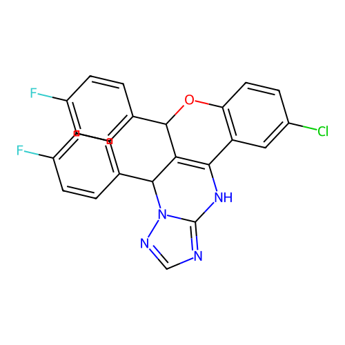 C24H15ClF2N4O structure